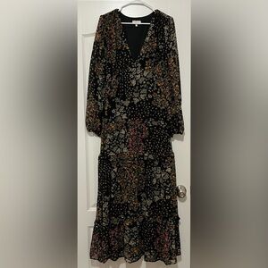 BÖHME Chic Long Sleeve Floral Dress